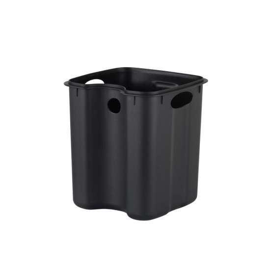 Відро для сміття з плавним закриттям квадратне Zerix Kubix-TC0106 SS Color 6л колір нержавійка (ZX5