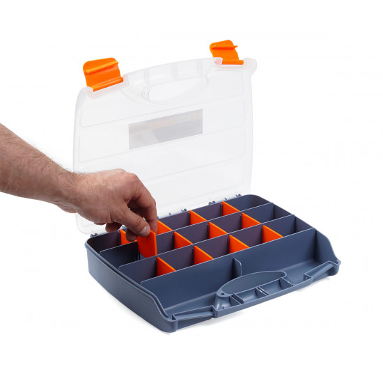 Органайзер пластиковий господарський для зберігання 15 секцій 320х255х60 мм, Polax (01-009)