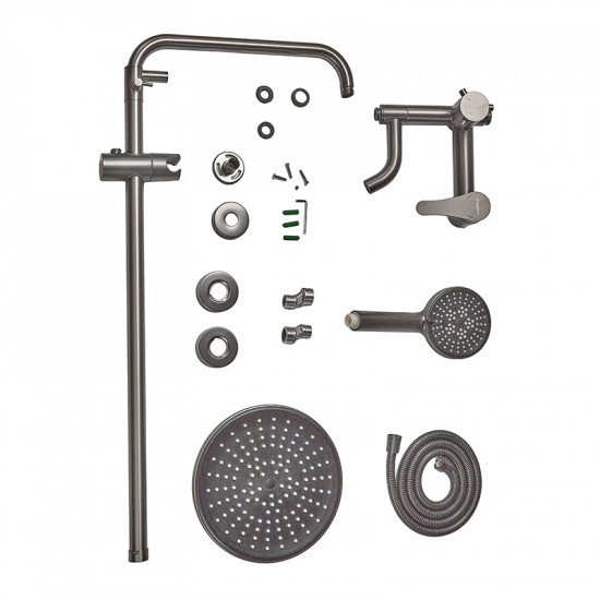 Душова колона із змішувачем Champion SAP-009-J Graphite (нерж. сталь) (CH6165)
