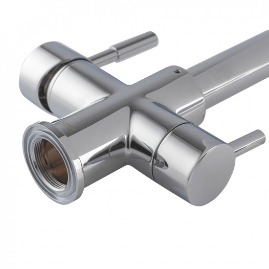 Змішувач для кухні Koer KB-72025-01 з виходом для питної води (вилив - пружина) (KR5014)