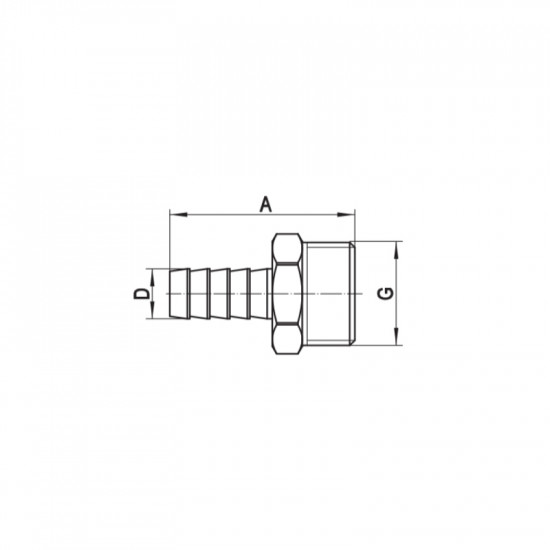 Штуцер для подключения шланга Koer KF.U08M-20 - 3/4"x20mm M (KR3355)