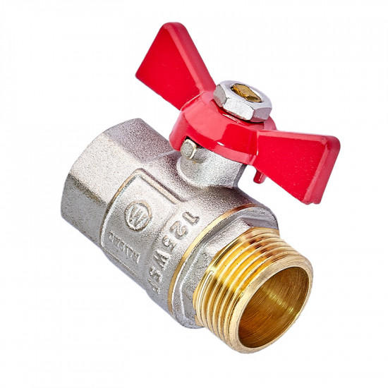 Кран кульовий Waterpro WP607-20FMW - 3/4" ГШМ (сталевий метелик) (WP3294)