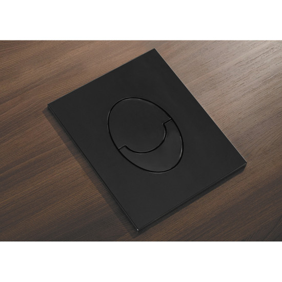 Панель змиву пластикова Koer KT-0606-05 157x198x3mm, кнопка закруглена (KR5343)