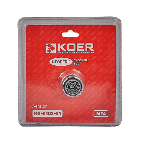 Аератор М-24 Koer KB-0102-01 NEOPERL CASCADE SLC (Колір хром) (AC0636)