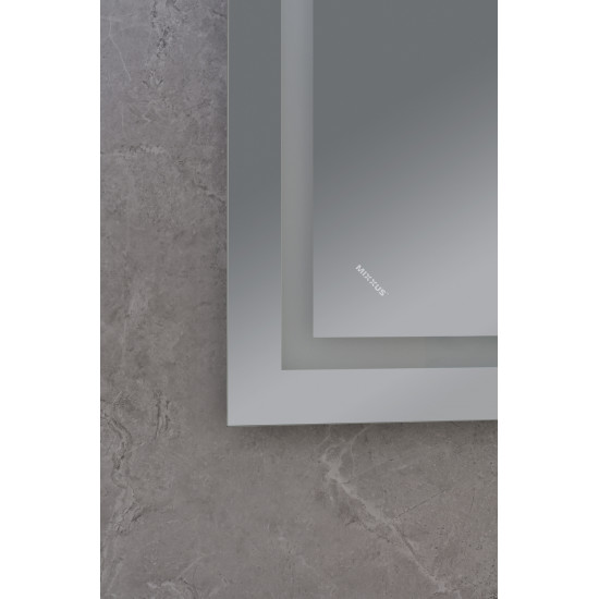 Зеркало Mixxus WARM MR12-90x70-REVERSE с LED Touch, Anti-fog, диммером, рег. яркости (MI6675)
