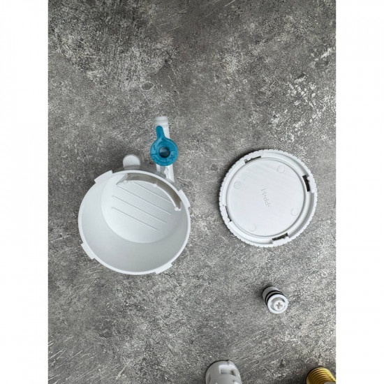 Комплект арматури Koer KT-0304-3/8": наповнювальна з універс. підв. + Холдер для пігулок для унітаз