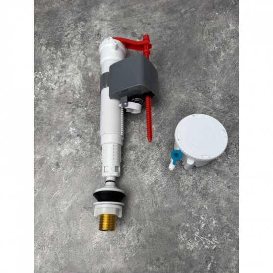 Комплект арматури Koer KT-0304-1/2": наповнювальна з універс. підв. + Холдер для пігулок для унітаз