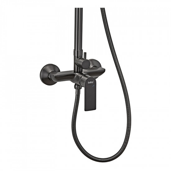 Душова колона із змішувачем та подовжувачем у комплекті Haiba Alex 003-J Graphite (HB3996)