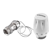 Термоголовка Koer KR.1337 - M30x1.5 з проточним сенсором (KR5219)