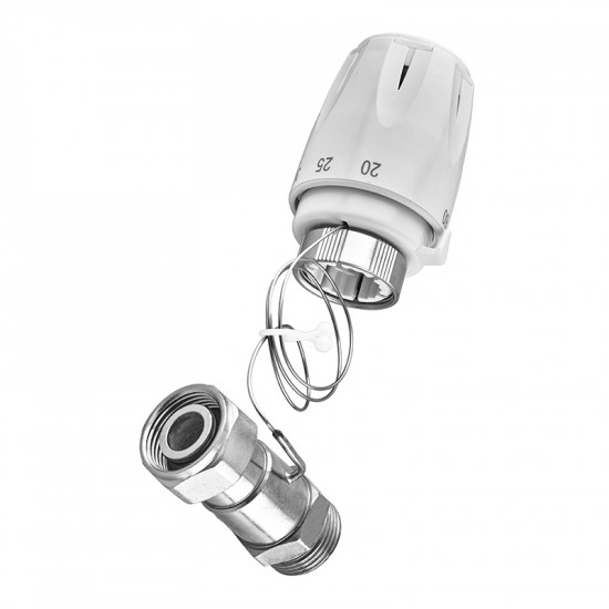 Термоголовка Koer KR.1337 - M30x1.5 с проточным сенсором (KR5219)