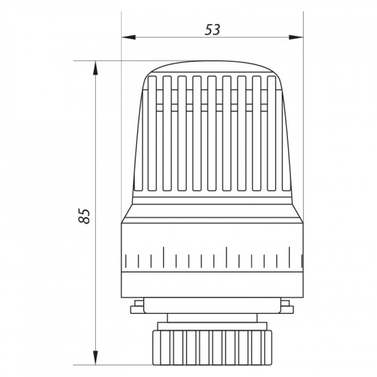 Термоголовка для радиатора M30x1.5 Koer KR.1330 (KR2676)