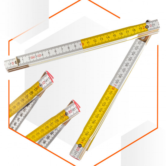 Лінійка дерев\'яна складна Polax 2 м (38-072)