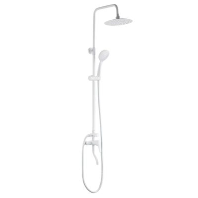 Душевая колонна с смесителем Plamix Rain-009-J.White (Цвет Белый) (PM0636)