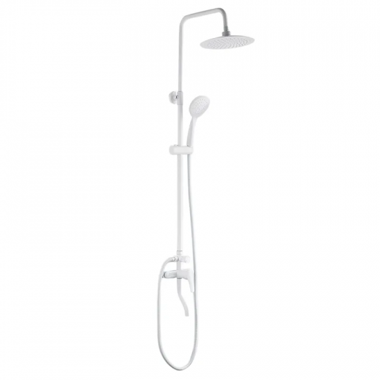 Душевая колонна с смесителем Plamix Rain-009-J.White (Цвет Белый) (PM0636)