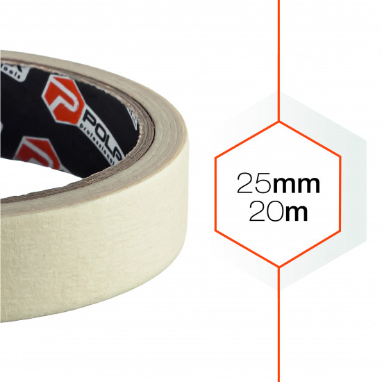 Малярна клейка стрічка Polax Profi 25 мм х 20 м (101-019)