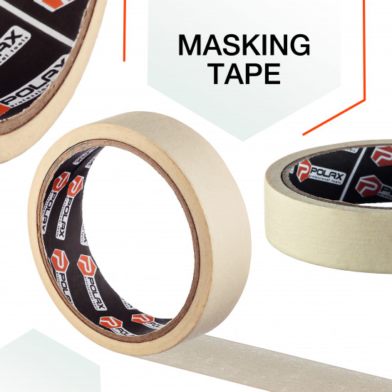 Малярна клейка стрічка Polax Profi 25 мм х 20 м (101-019)