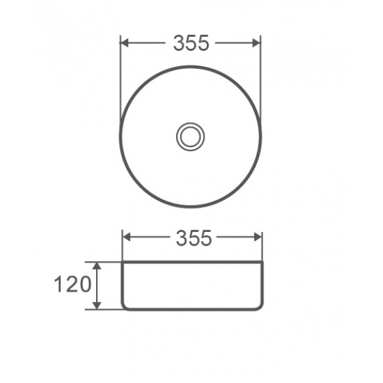 Умывальник наложный керамический Mixxus Premium Topper-0101 355x355x120mm (MP6489) Умывальник наложный керамический Mixxus Premium Topper-0101 355x355x120mm (MP6489)