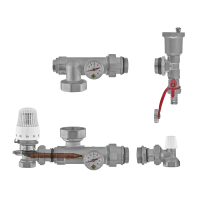 Змішувальний вузол для колекторів Nolf NF.2005 - 3/4" з лівим підключенням, без насоса, кутовий (NF