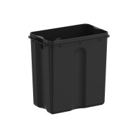 Відро для сміття з плавним закриттям прямокутне Koer TC-010315-07 15 л колір графіт (KR5604)