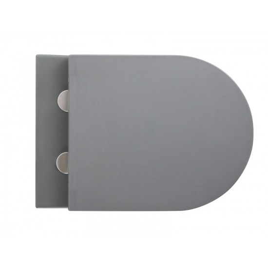 Унітаз підвісний Mixxus Premium TOPPER-0303-R GRAY 495x370x350mm система змиву RIMLESS (MP6657)