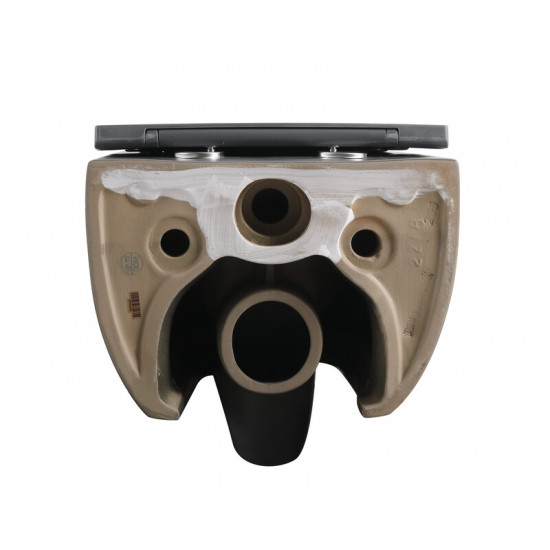 Унітаз підвісний Mixxus Premium TOPPER-0303-R GRAY 495x370x350mm система змиву RIMLESS (MP6657)