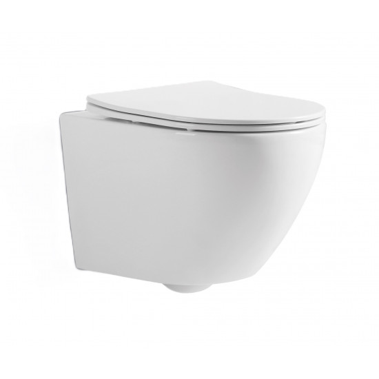 Унітаз підвісний Mixxus ELLIPSE-0306-R 520x360x365mm, система змиву RIMLESS (MI6708)