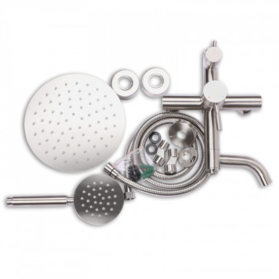 Душова колона зі змішувачем Zerix SUS-009-J з нерж. стали (ZX3240)