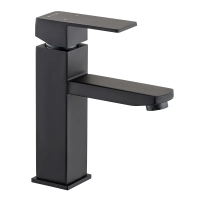 Смеситель для умывальника Mixxus KUB-001 черный (из нержавеющей стали) (MI2810)