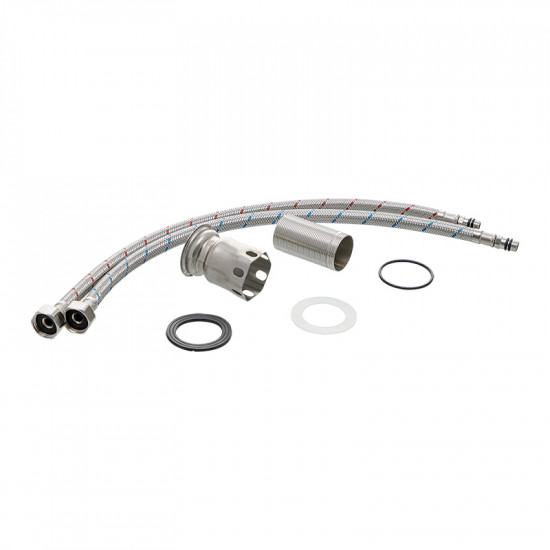 Змішувач для умивальника Mixxus KUB-001  чорний (з нерж. сталі) (MI2810)