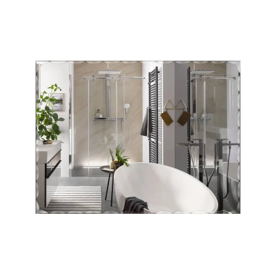 Зеркало настенное Zerix KUBIX MRZ06-700x900-REVERSE прямоугольное с декором (ZX5635)