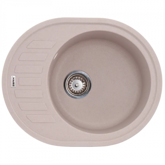 Мийка кухонна Zerix ZS-6250R-06 Бежева (ZX4549)