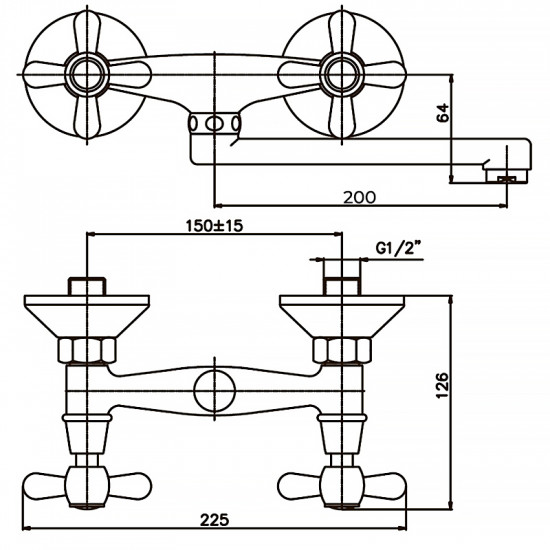 Змішувач для кухні Haiba Dominox 361 (HB0094)