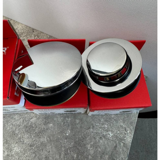 Донний клапан для ванни Koer PW-06-01 1 1/2'' автоматичний СLICK-СLACK (Колір хром) (KR5799)