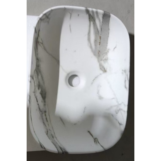 Раковина накладна MIXXUS PREMIUM DIVERSE-0114 MARBLE 455х325х135mm (MP6545)