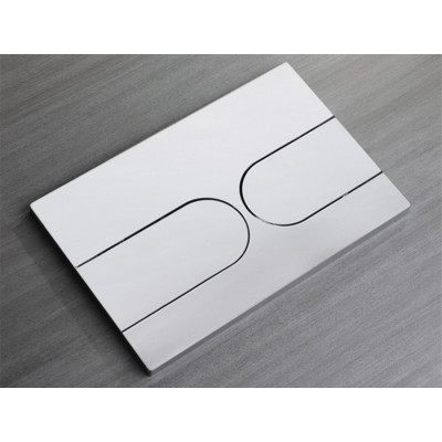 Панель змиву Koer KT-0604-01 240x160x10mm пластикова, кнопка закруглена (KR5323)