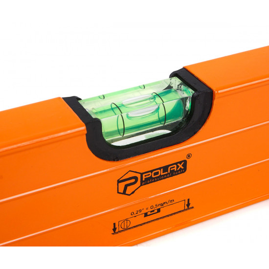 Рівень будівельний алюмінієвий Polax 800 мм 3 капсули (38-003)