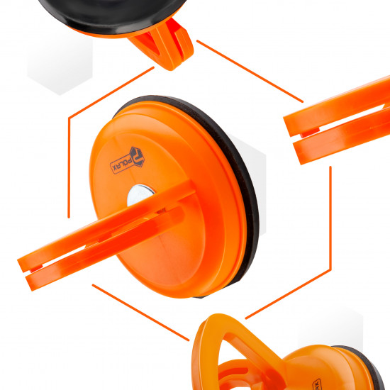 Тримач-присоска для скла та плитки Polax одинарна ⌀115мм, max 40кг (37-186)