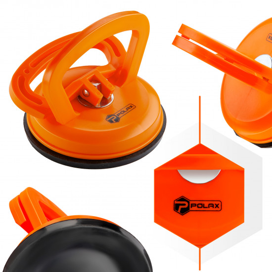 Тримач-присоска для скла та плитки Polax одинарна ⌀115мм, max 40кг (37-186)