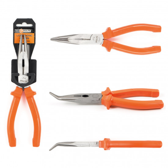 Довгогубці Polax вигнуті CR-V 200 мм (35-026)
