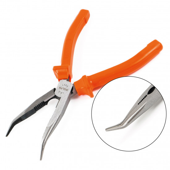 Довгогубці Polax вигнуті CR-V 200 мм (35-026)