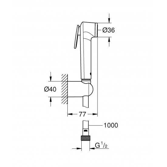 Гігієнічний душовий набір Grohe Tempesta-F Trigger Spray (26352000)
