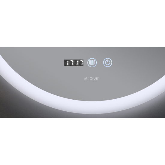 Зеркало Mixxus Plain MC10-60 (часы, LED-подсветка, антизапотевание) (MI6013)