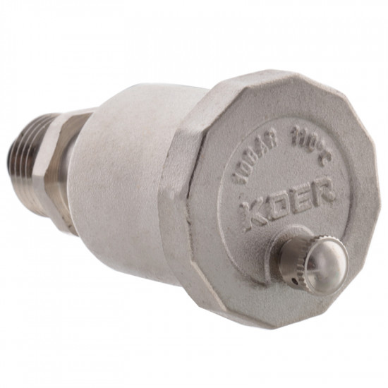 Відведення повітря автоматичне пряме 1/2" Koer KR.1256 (KR2686)