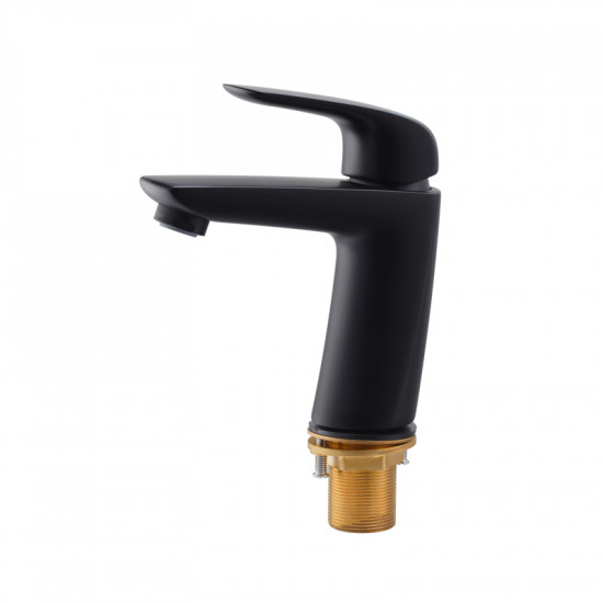 Змішувач для умивальника Koer KB-10008-05 (Колір чорний) (KR3471)