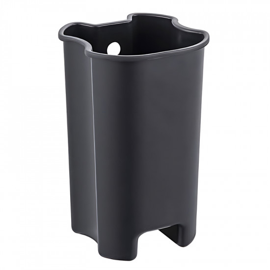 Ведро для мусора с плавным закрытием овальное Zerix Prime-TC0105 White 5л цвет белый (ZX5901)