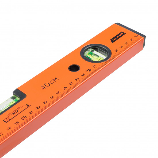 Рівень будівельний алюмінієвий Polax 400 мм 3 капсули (38-050)