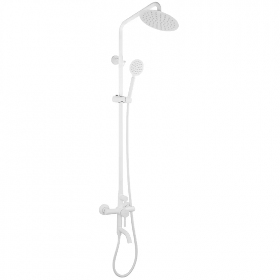 Душова колона зі змішувачем Mixxus SUS-009-J White з нерж. стали SUS304 (MI5758)