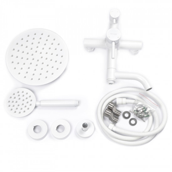 Душова колона зі змішувачем Mixxus SUS-009-J White з нерж. стали SUS304 (MI5758)