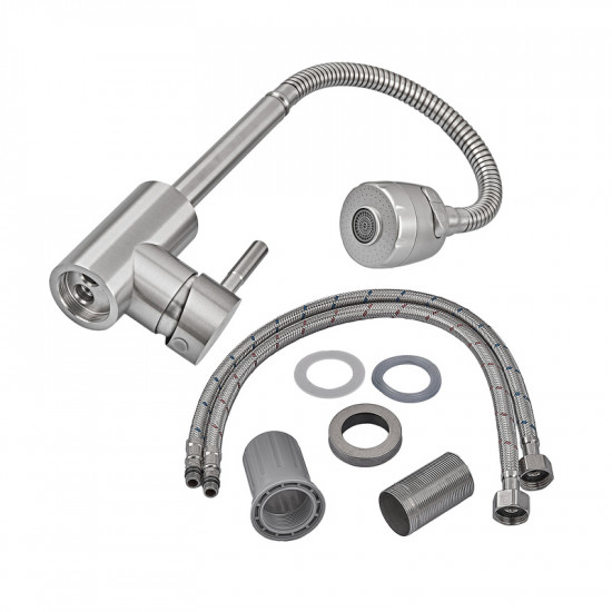 Змішувач для кухні Armata SUS-011 Reflector з рефл. виливом з нерж. сталі  (CH6482)