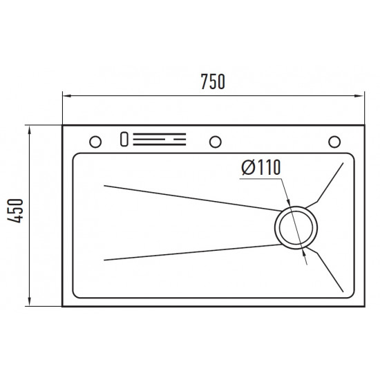 Мойка Mixxus Premium MH7545-SET-05 MICRO DECOR NANO-SILVER (3.0/0.8) комплект (нерж) (MX9635)